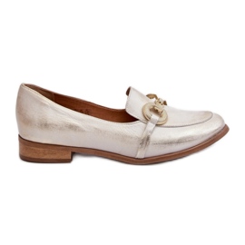 Step in style Mokasíny Model Zazoo 2880/004 Gold - Krok ve stylu žluť