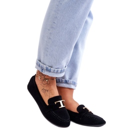 Step in style Mokasíny Model Carly GO-105 Black - Krok ve velkém stylu černý