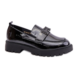 Step in style Mokasíny Model Vinceza 62187 Černý lak - Krok ve stylu