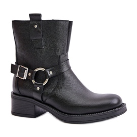 Step in style Boty Model Zazoo 60480 Black - Krok ve velkém stylu černá
