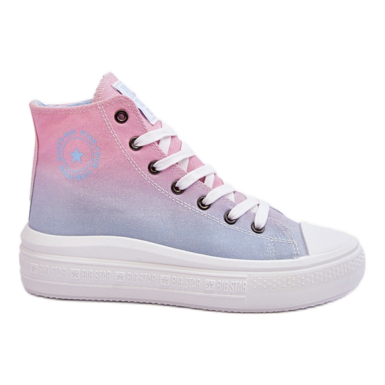 Step in style Tenisky Model Big Star LL274A191 Pink/Blue - Krok ve stylu vícebarevný Step in style Tenisky Model Big Star LL274A191 Pink/Blue - Krok ve stylu vícebarevný