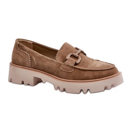 Step in style Mokasíny Model Da TW117 Brown - Krok ve velkém stylu hnědý