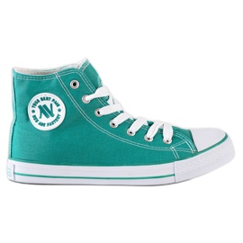 New Age Svázané vysoké tenisky zelený