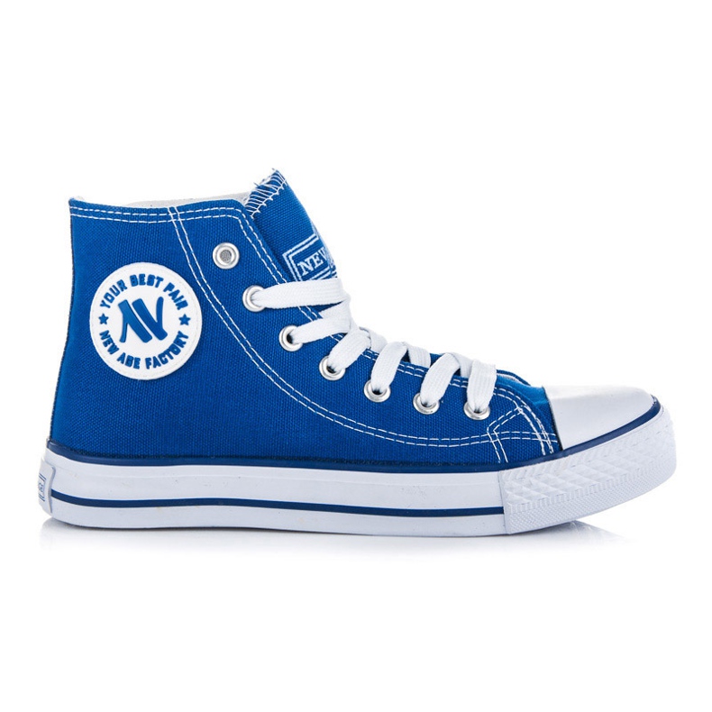 New Age Svázané vysoké tenisky modrý