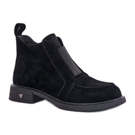 Step in style Model Da JC42-23 Černé kozačky - Krok ve velkém stylu černý