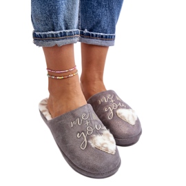 Step in style Pantofle Model Geraja MD6003 Šedé - Krok ve velkém stylu šedá