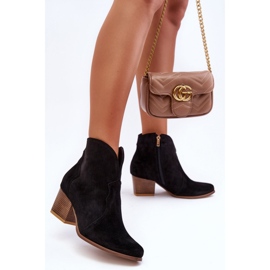 Kovbojské boty Model Lewski EV28 Black Velur - Step in style černý