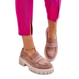 Dámské boty se světle hnědým lemem béžový