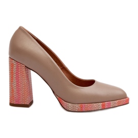 Step in style Lodičky Model Laura Messi 2746/252-837 Béžová - Krok ve velkém stylu béžový Step in style Lodičky Model Laura Messi 2746/252-837 Béžová - Krok ve velkém stylu béžový