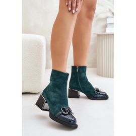 Step in style Boty Model MR880-127 Dark Green - Krok ve velkém stylu zelený