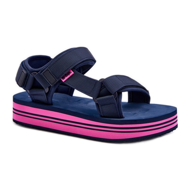 Sandály Lee Cooper LCW-24-05-2754L Navy/Fuchsia modrý