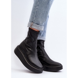 Step in style Boty Model Zazoo 3395 Black - Krok ve velkém stylu černý