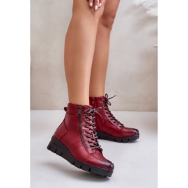 Step in style Boty Model Savindria RMR23109A-2 Red - Krok ve velkém stylu červený