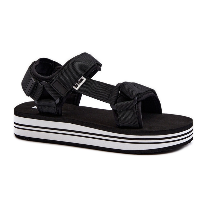Dámské sandály na platformě Lee Cooper Black/White černá