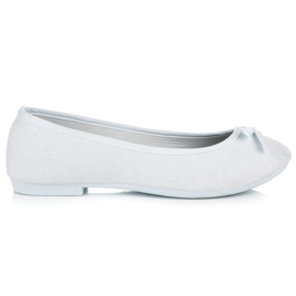New Age Sportovní baleríny s mašlí bílý