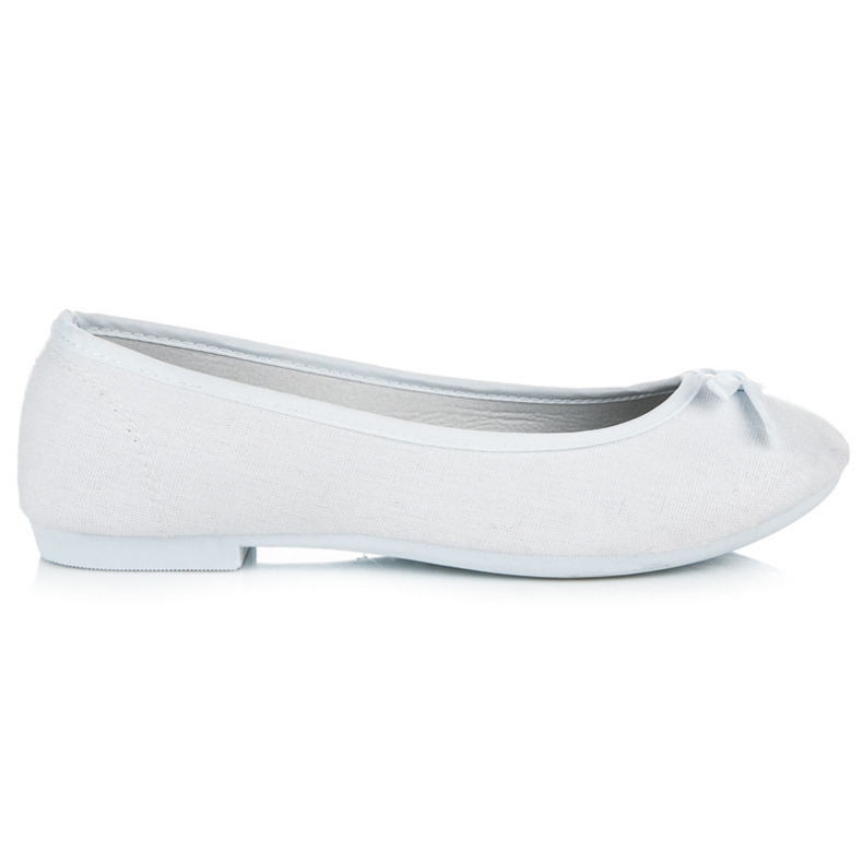 New Age Sportovní baleríny s mašlí bílý