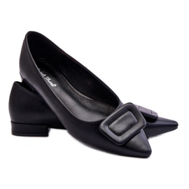 Klasické balerínky s dekorací černý
