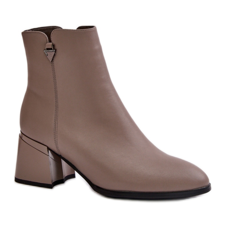 Zateplené dámské kotníkové boty Vinceza Beige béžový