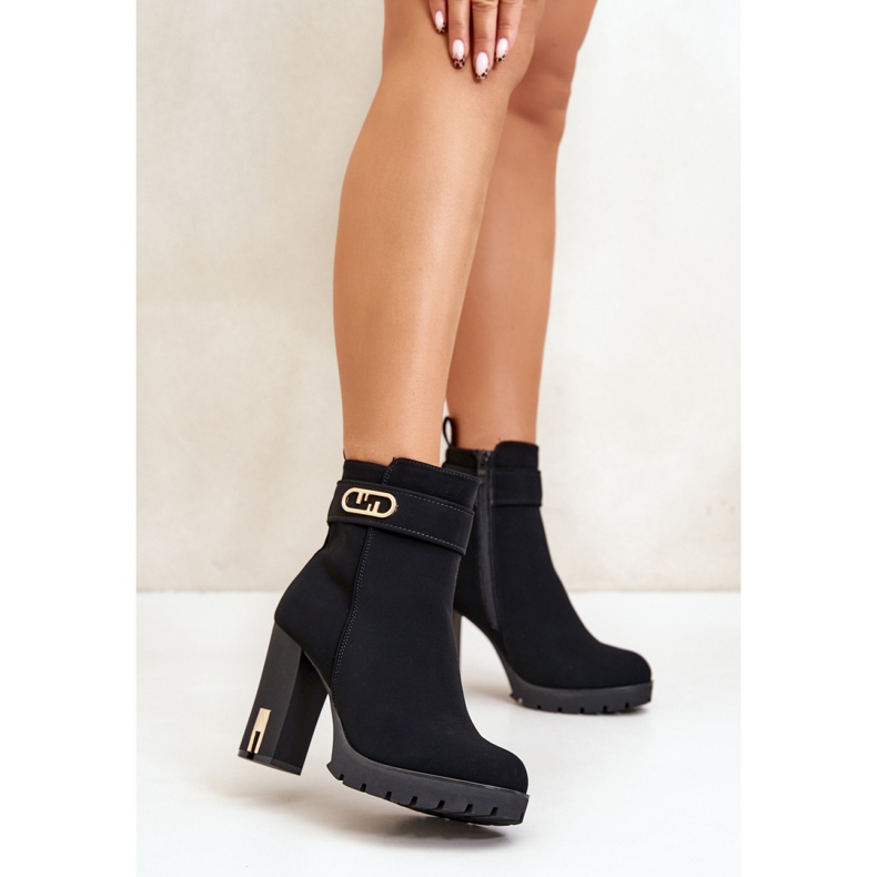 Step in style Boty Model Narielis 3089 Black - Krok ve velkém stylu černá