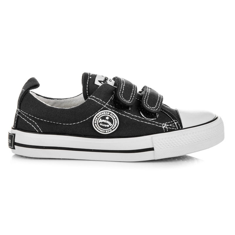 American Club Tenisky se zapínáním na suchý zip černá American Club Tenisky se zapínáním na suchý zip černá