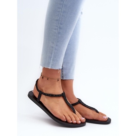 Step in style Sandály Model 26914 Ipanema Class Brilha Fem Black - Krok ve stylu černý