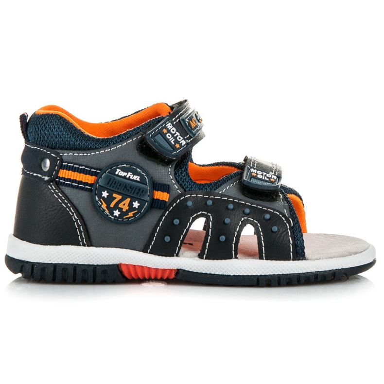 American Club Chlapecké sandály na suchý zip modrý