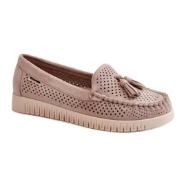 Step in style Mokasíny Model Tinami HH503-8 Béžová - Krok ve velkém stylu béžový