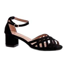Step in style Sandály Model Monsha JH295P Black - Krok ve velkém stylu černý