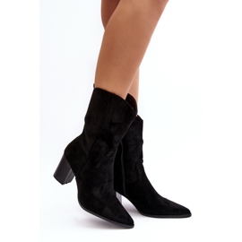 Step in style Boty Model Danell 22556-L2 Black - Krok ve velkém stylu černá