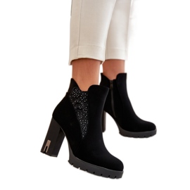 Step in style Boty Model Verissae NS329P Black - Krok ve velkém stylu černý