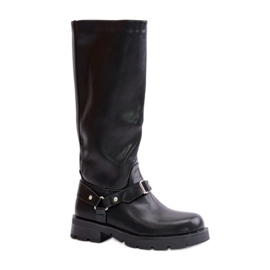 Step in style Boty Model Tialethe CLS-330 Black - Krok ve velkém stylu černý