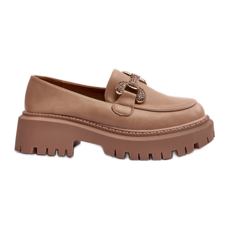 Step in style Mokasíny Model Gargi H8-309 Dark Beige - Krok ve stylu béžový