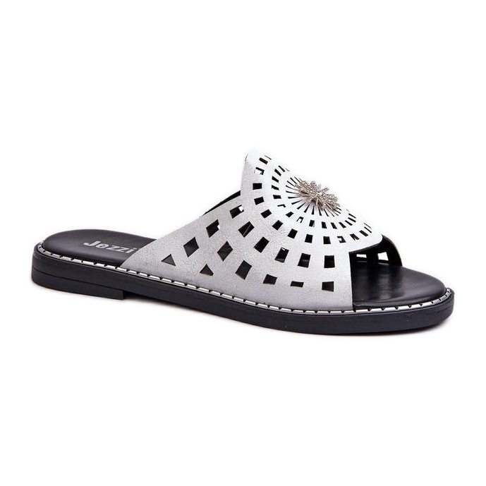 Step in style Sandálové žabky Model Ebirena RMR2266-4 Silver - Krok ve stylu šedá