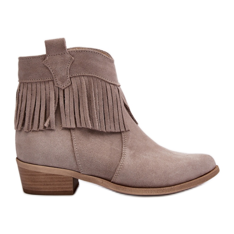 Step in style Boty Model Zazoo 3430 Cappuccino - Krok ve velkém stylu béžový