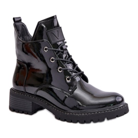 Step in style Kozačky Model Vinceza 58136 Black Varnish - Krok ve stylu černý