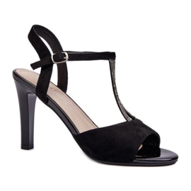 Step in style Sandály Model Sergio Leone SK924 Black - Krok ve stylu černý