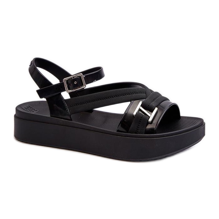 Step in style Sandály Model Zaxy LL285064 Black - Krok ve velkém stylu černá