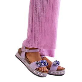 Step in style Sandály Model S.Barski HY056 Violet - Krok ve velkém stylu fialová