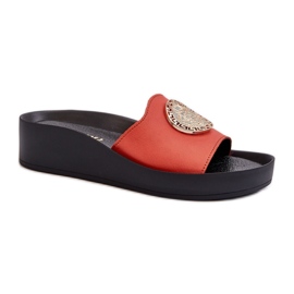 Step in style Sandálové žabky Model Zazoo 2920 Orange - Krok ve velkém stylu pomerančový