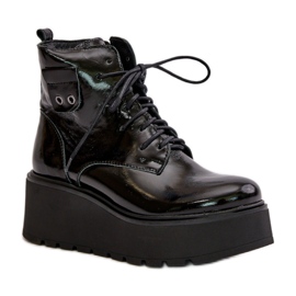 Step in style Boty Model Zazoo 60499 Black Leather - Krok ve stylu černý
