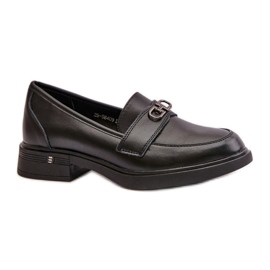 Step in style Mokasíny Model Vinceza 58409 Black Leather - Krok ve stylu černý