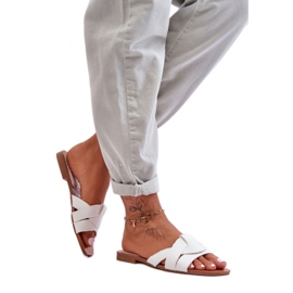 Step in style Sandálové žabky Model Aversa W-112 White - Krok ve velkém stylu bílý Step in style Sandálové žabky Model Aversa W-112 White - Krok ve velkém stylu bílý