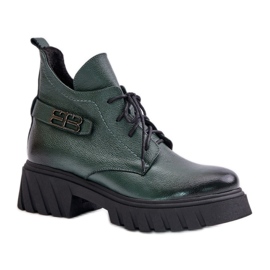 Step in style Boty Model Zazoo 60483 Dark Green - Krok ve velkém stylu zelený