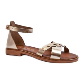 Step in style Sandály Model Zazoo 40378 Gold - Krok ve velkém stylu žlutá Step in style Sandály Model Zazoo 40378 Gold - Krok ve velkém stylu žlutá