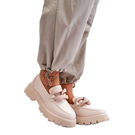 Step in style Mokasíny Model Big Star LL274581 Béžová - Krok ve velkém stylu béžový