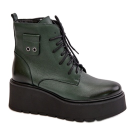 Step in style Boty Model Zazoo 60499 Dark Green - Krok ve velkém stylu zelený