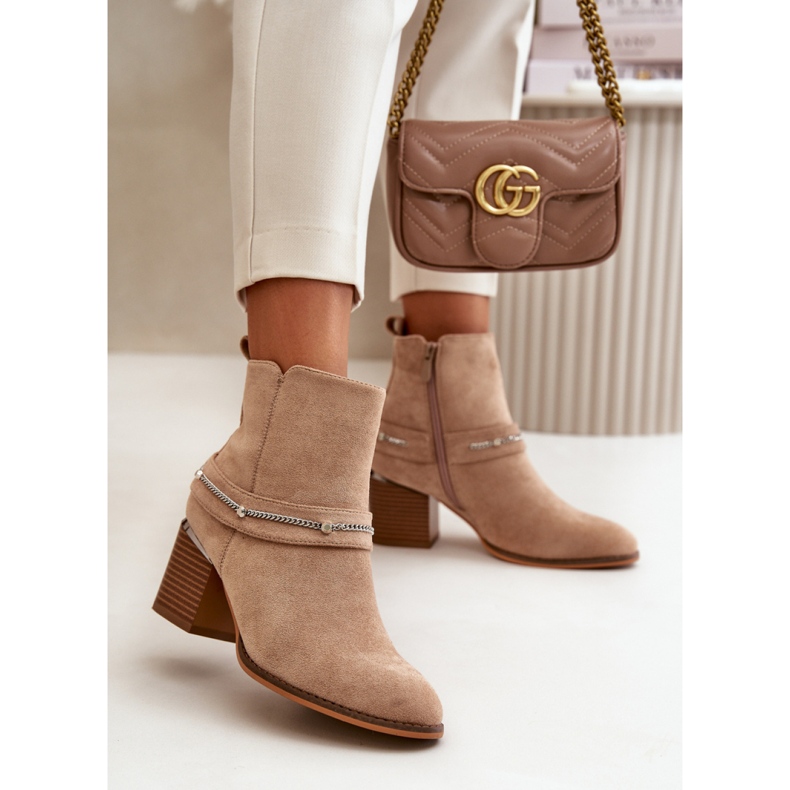 Step in style Boty Model Hanalen NS356 Béžová - Krok ve stylu béžový