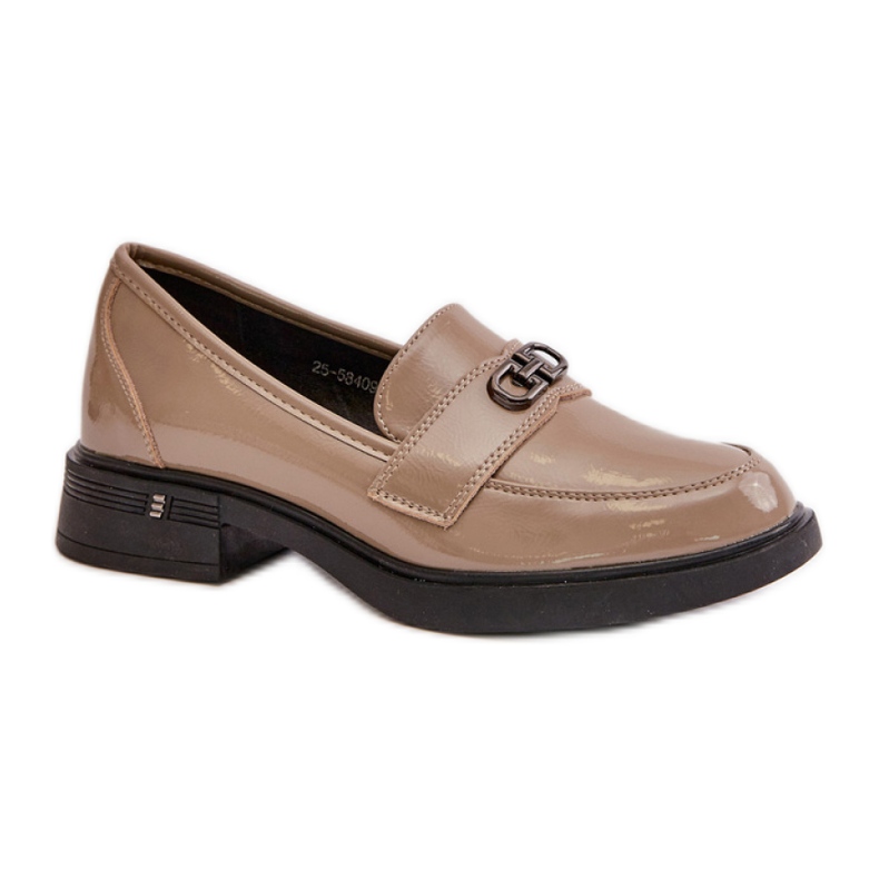 Step in style Mokasíny Model Vinceza 58409 Khaki lak - Krok ve stylu zelená