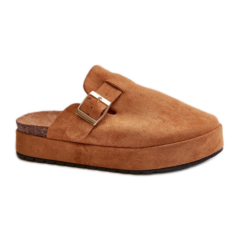 Step in style Pantofle Model Terilain TL8-123 Camel - Krok ve velkém stylu hnědý