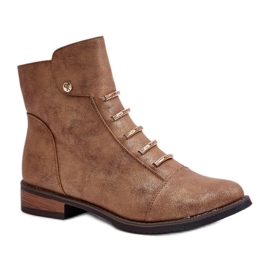 Step in style Boty Model Labise ASA62-16 Gold - Krok ve velkém stylu žluť